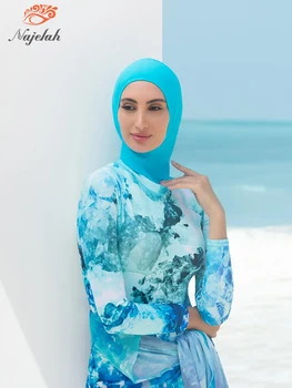 Muslimské Skromný Plavky Ženy Plavky Hidžáb Kryt Ups Koupacím Úboru Islámský Dlouhý Rukáv Plavky Hidžáb Pro Ženy, Koupání, Plavání
