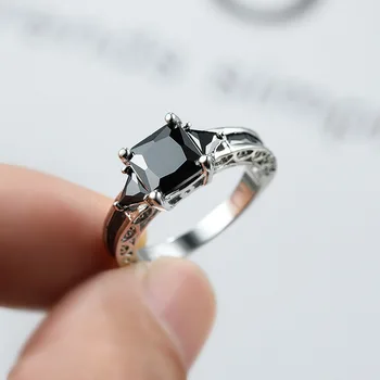 CAOSHI Nádherné Oslňující Čtvercové Zirkony Prsteny pro Ženy Elegantní Svatební Party Šperky, Luxusní Doplňky Hot Prodej