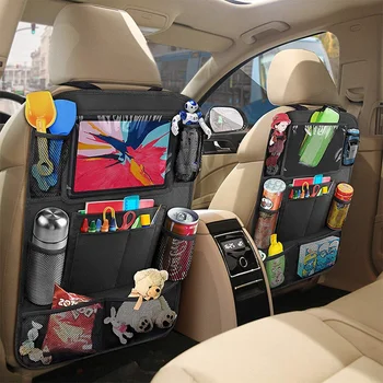 Auto Zadní Sedadlo Organizátor s Dotykovou Obrazovkou Tabletu Držák Automatický Kryt Seat Back Protector Dítě Cestovní Skladování Taška