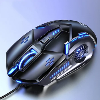 Laserová Myš pro PC Gamer Herní Myš Ergonomické Myši s LED Podsvícením USB Myší pro Počítačové Hráče, Dívka, Myš pro Notebook