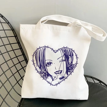 Nákupní Tašky Nana Anime Manga Ren Honjo Kawaii Holka Shopper Bag Tisk Plátno Tote Tašky Kabelky Ženy Taška Harajuku Taška Přes Rameno