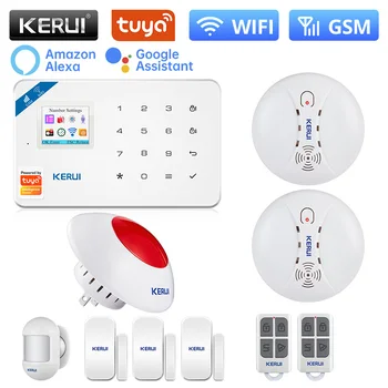 KERUI W181 Alarm Systém, BEZDRÁTOVÉ GSM Domácí Bezpečnostní Systém, Detektor Pohybu, Siréna Zloděje Signál Zařízení Dveřní Senzor