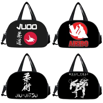 Cool Bojová Umění Judo / Taekwondo / Karate / Aikido Cestovní Taška Ženy Muži Kabelky Multifunkční Taška Boty Držák