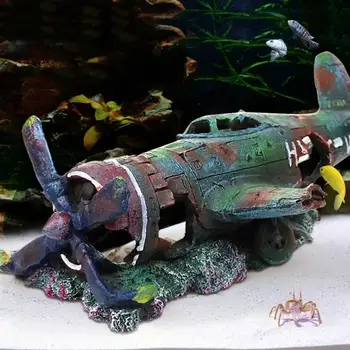 Bojovník Fish Tank Dekorace Pryskyřice Řemesla Trosky Skrýt Jeskyně Pro Ryby, Krevety, Akvárium, Zahradní Ozdoby