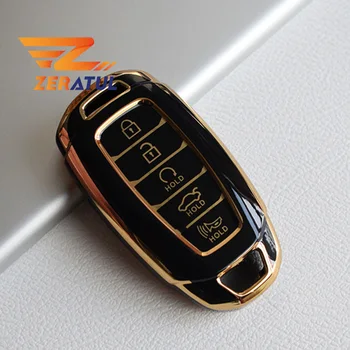 TPU Auto Klíče Fob Pouzdro Kryt Remote Shell Držitel Klíčenka Protector pro Hyundai Palisáda Elantra 2020 2021 2022 Příslušenství