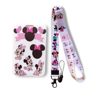 Disney Mickey Minnie Mouse Lékař zdravotní Sestra Doplňky na krk Auto Klíčenka ID Karty Kryt Mobilní Telefon Kroužek na Klíče Odznak Držitel Dárky