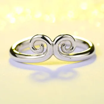 Beier nový obchod sterling prsten hot prodej peníze král chvějí láskou svatební prsten Šperky BR-SR007