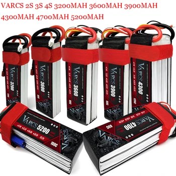 VARCS Lipo Baterie 2S 3S 4S 3200MAH 6S 3600MAH 3900MAH 4300MAH 4700MAH 5200MAH 74V 11.1 V, 14.8 V, 22.2 V, T XT60 ES5 XT90 DĚKANI TRX