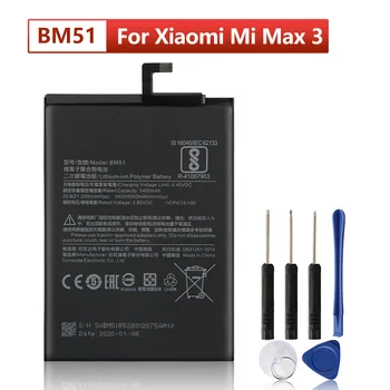 BM51 Náhradní Telefon Baterie Pro Xiaomi Mi Max3 Max 3 Telefon Baterie 5500mAh