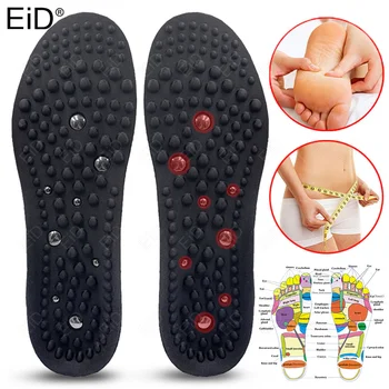 EiD Vysoce kvalitní valoun 16 Magnety Magnetické Masážní Vložky do bot pro Hubnutí Nohou, Akupresura Boty Podložky Terapie Zeštíhlující Vložky