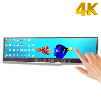 14 Palcový 4K Dotykový Monitor 3840x1100 Dlouhý Pruh IPS LCD, Herní Konzole, Monitory Aida64 Řadič Deska Pro Raspberry Pi