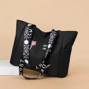 Vodotěsné Oxford Kabelka Tašky přes Rameno pro Ženy Shopper Tote Bag Velká Kapacita Luxusní Výšivkou Dámské Kabelky Nákupní Taška