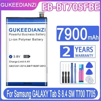 GUKEEDIANZI originální Baterie EB-BT705FBE 7900mAh Pro Samsung GALAXY Tab S 8.4 SM T700 T705 S8.4