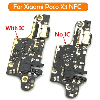 Originální Nový Nabíjecí USB Port Konektor Flex Kabel S Mikrofonem Deska Pro Xiaomi Poco X3 NFC Globální Verze Poco X3 Pro
