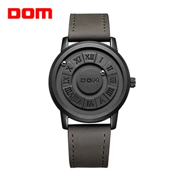 DOM Trend Koncept Nové Osobnosti Pánské Hodinky Kreativní Rolování Ukazatel magnetické síly Módní hodinky pro muže Vodotěsné M-1345