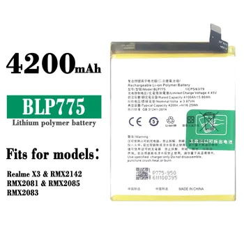 BLP775 Originální Baterie Pro OPPO Realme X3 Realme X50 X3 Super ZOOM BLP-775 Mobilní Telefon RMX2142 RMX2081 RMX2083 RMX02085 4200mAh