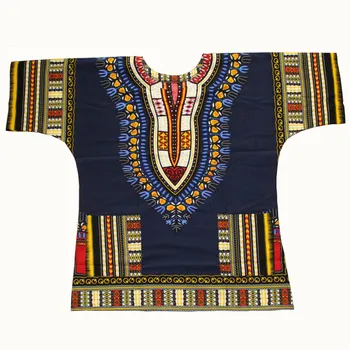 Dashiki módní design Africké tradiční tištěné 100% bavlněné Košili trička unisex Tribal Etnického Succunct Hippie 2019