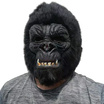 King Kong Šimpanz Maska Latex Muži Dospělé Teror Klaun Cosplay Anime Halloween Funny Face Karneval Divoké Šimpanze Masky
