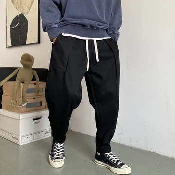 Jarní Podzimní Módní Ležérní Tepláky Pánské Oblečení Hip Hop Sportovní Harémové Kalhoty Japonské Harajuku Běžců Trend Kalhoty Muž