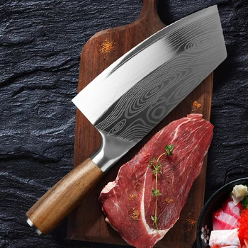 CHUN Krásný Nástroj Sekáček Nůž z Nerezové Oceli Kuchyňské Nože Laser Damašku Žíly Šéfkuchař, Ostrý Nůž na Krájení Nože
