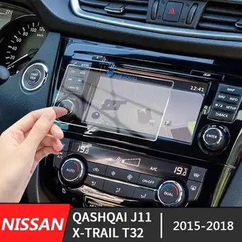Auto Navigace Tvrzeného Skla Screen Protector Pro Nissan Qashqai J11 X-trail T32 2015-2018 Interiérové Doplňky GPS Screen Film