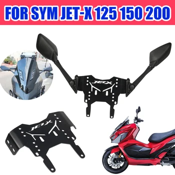 Pro SYM JET-X 125 150 200 X125 X150 X200 JETX Motocykl Příslušenství zpětná Zrcátka Přední Fixní Držák Zadní Držák Části